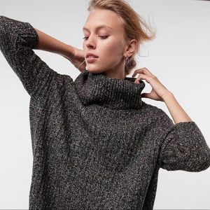 EXPRESS Extreme Circle Hem Cowl Neck Sweater
